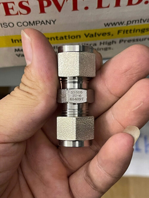 PMT Union SS316 IU-6 | Tube Union Connector