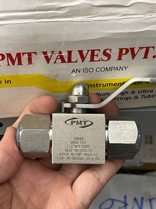 PMT 2-Way Ball Valve SS316 BLVS06-SS-8-FF | Van Bi Công Nghiệp 6000 PSI