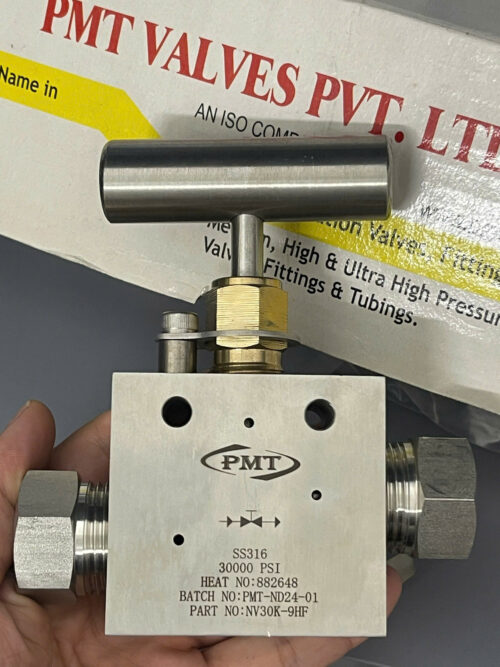 PMT High Pressure Needle Valve SS316 NV30K-9HF