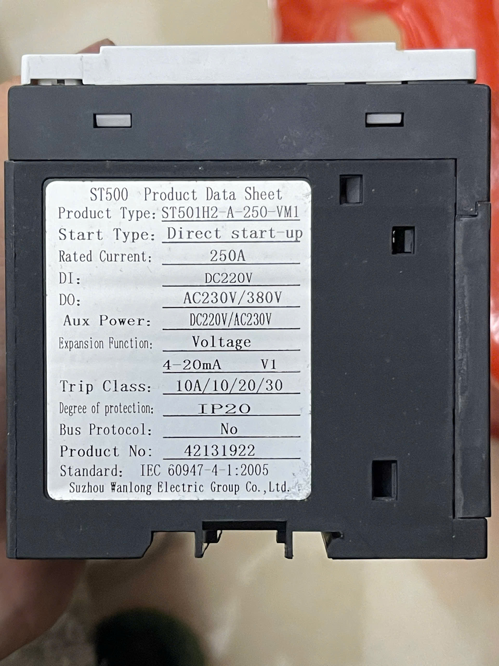 Wanlong ST501H2-A-250-VM1 Soft Starter 250A | Bộ Khởi Động Mềm Động Cơ 250A