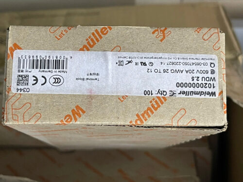 Weidmüller 1020000000 WDU 2.5 Feed-Through Terminal Block | Cầu Đấu Nối Ray DIN 2.5mm²
